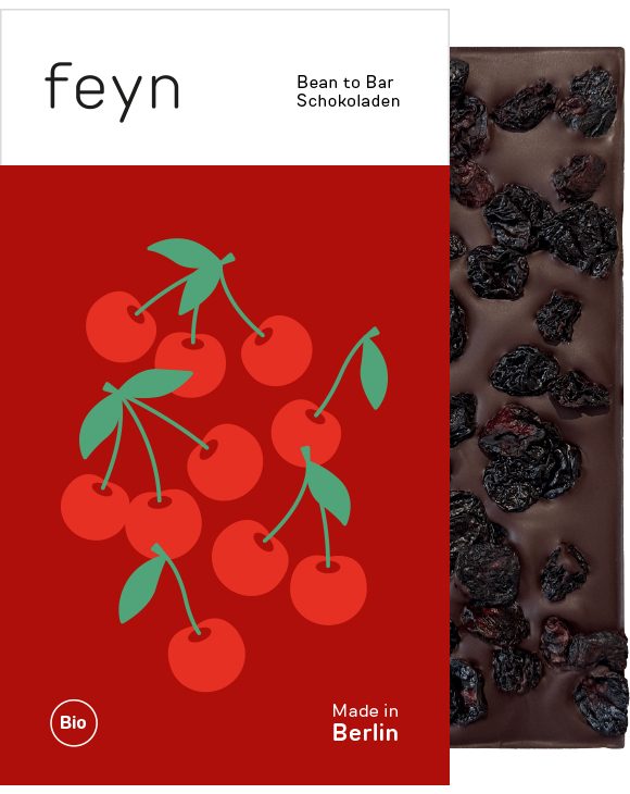 72% Ecuador mit Sauerkirschen