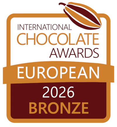 International Chocolate Awards 2026 - Bronze - Bitterschokolade - feyn Schokoladen Bronze in der Kategorie "Europa - Micro-batch - Plain/origin dark chocolate bars" vom International Chocolate Award 2026 für feyn Schokoladen.